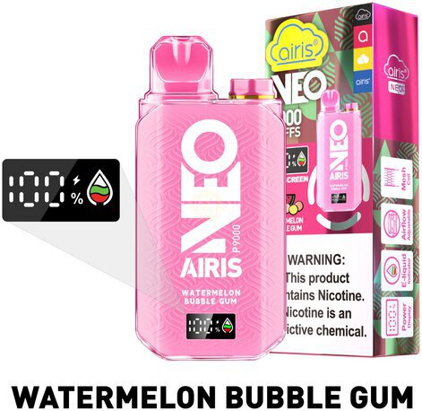 Airis Neo Watermelon Bubble Gum 9000 Puffs