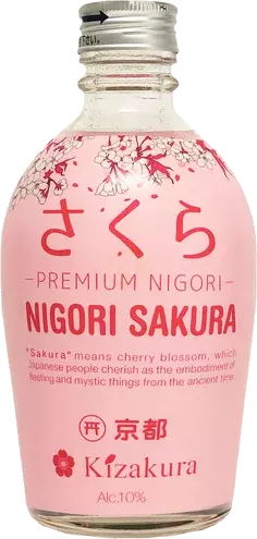 Kizakura Premium Nigori Sakura Cherry Blossom Rice Wine Sake