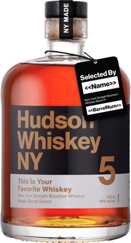 Hudson Bourbon 5yr Whiskey Rite Selection
