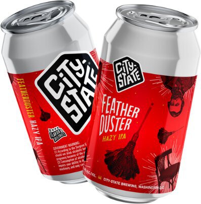City State Brewing Feather Duster Hazy India Pale Ale Beer