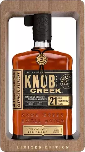 Knob Creek Kentucky Straight Bourbon Whiskey 21 year old