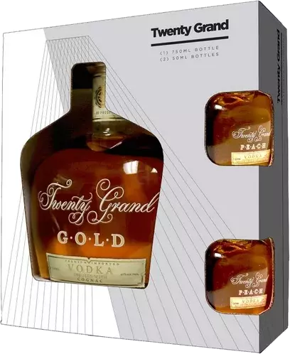 Twenty Grand Gold Vof Dka Infused With Cognac Gift Set
