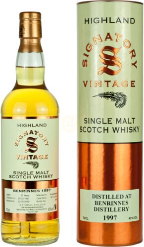 Signatory Vintage Benrinnes Year Old Distilled 9/18/2008 Bottled 11/13/2019 Bourbon Barrel 43 Abv