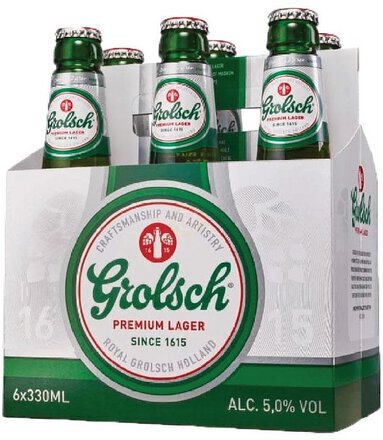 6 Grolsch Lager