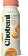 Chobani Low Fat Greek Yogurt Drink Peach Drink