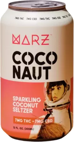 Marz Coconaut Seltzer 7mg Thc7mg Cbd