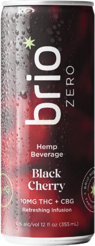 BRIO BLACK CHERRY 10MG 4PK 12OZ THC