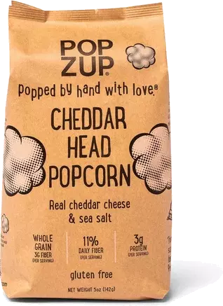 Pop Zup Cheddar Head Popcorn