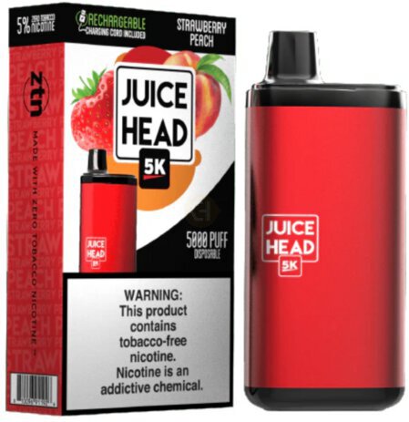 Juice Head Strawberry Peach 5000 Puff Ea