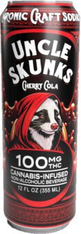 Uncle Skunks Cherry Cola 100mg Thc Craft Soda