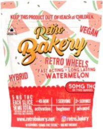 Retro Bakery Gummy Wheels Watermelon 5mg Thc 10pc