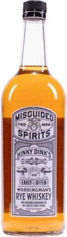 Misguided Spirits Hinky Dink's Workingman's Rye Whiskey