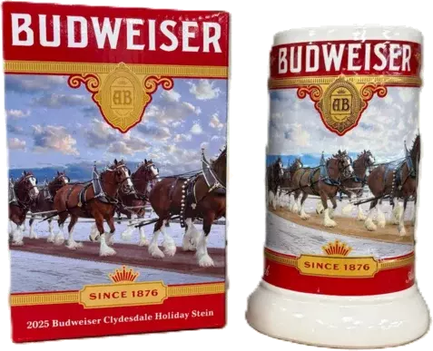 Budweiser Holiday Stein