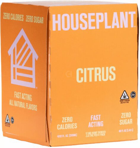 HOUSEPLANT CITRUS 3MG THC 4PK CN 12OZ