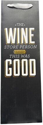 True Gift Bag All Is Calm Double Wine Bag