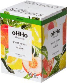OHHO WHITE PEACH 10MG THC 12OZ CN 4PK
