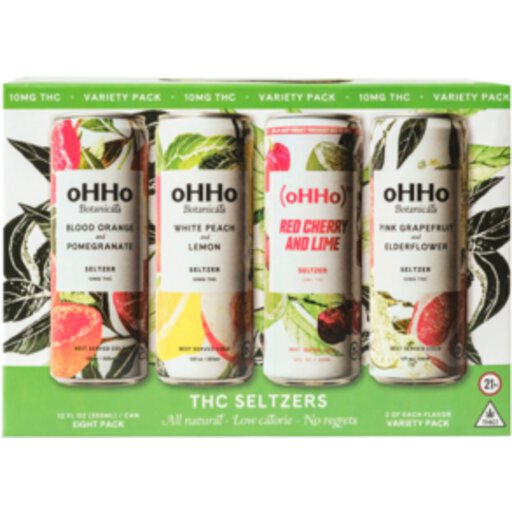 Ohho Botanicals Variety 10mg Thc Seltzer 12OZ - Top Ten Liquors