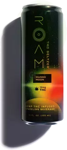 Roam Mango Moon THC Seltzer