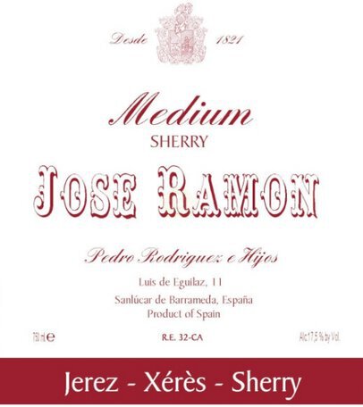 Pedro Rodriguez Jose Ramon Medium Sherry