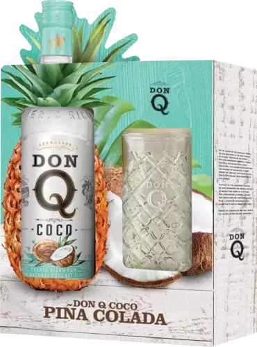 Don Q Coco Rum Pina Colada Giftset