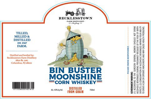 Bin Buster Moonshine Corn Whiskey