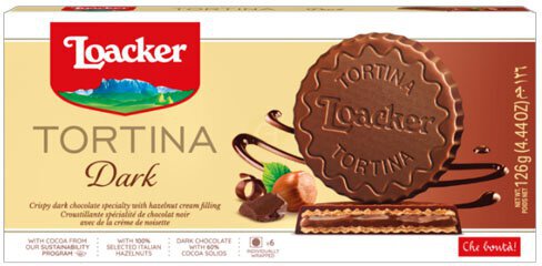Loacker Tortina Dark Hazelnut 125g