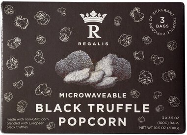 Regalis Microwaveable Black Truffle Popcorn Bags