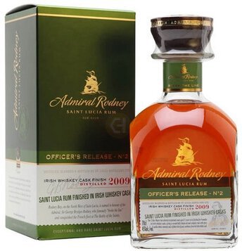 Saint Lucia Distillers Admiral Rodney Rum Officer's Release Irish Whiskey Finish
