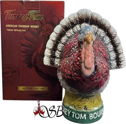 Turkey Tom Ceramic Figurine American Whiskey