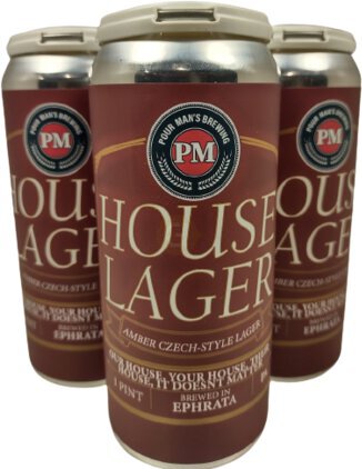 Pour Mans House Lager 16oz Can