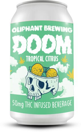 Oliphant 50mg Doom Tropical Citrus Thc Infused Beverage Non Alcoholic