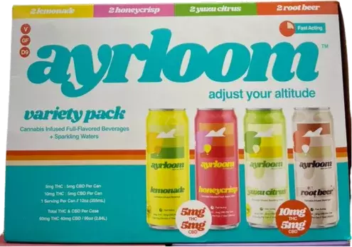 Ayrloom 5mg 10mg Thc Seltzer Variety
