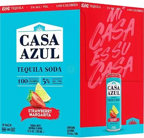 Casa Azul Strawberry Margarita Tequila Soda