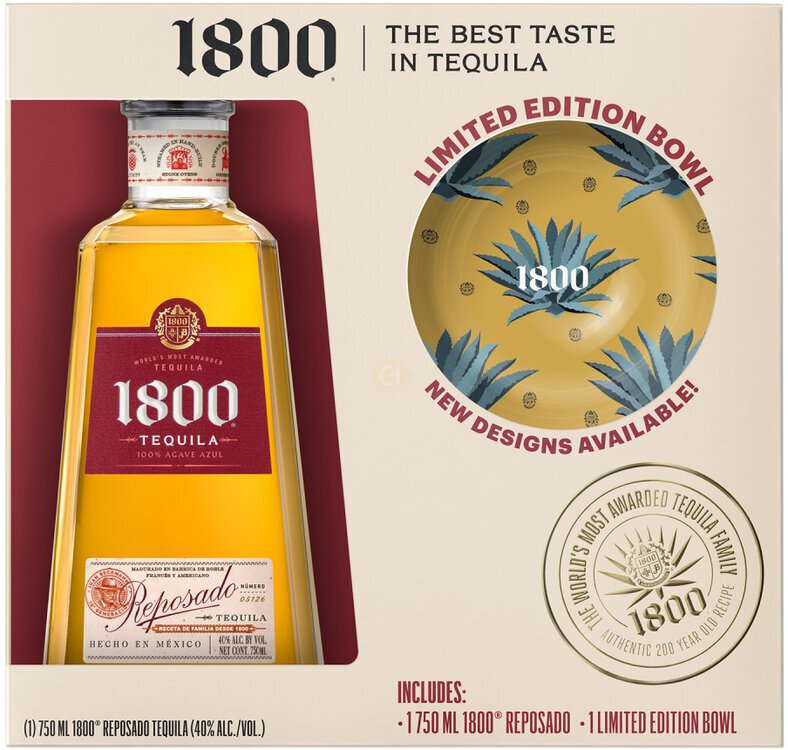 1800® Tequila Reposado with Limited Edition Bowl