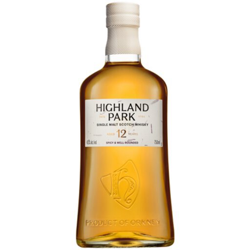Highland Park 12 Year Old Single Malt Scotch Whisky 750ml - The