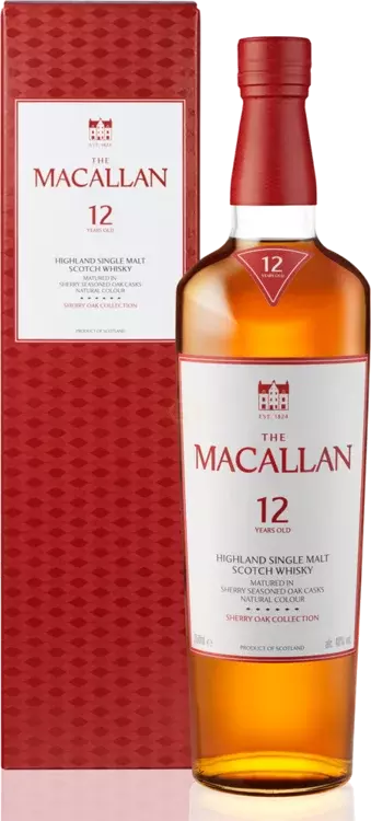 The Macallan 12 Years Old Sherry Oak Single Malt Scotch Whisky