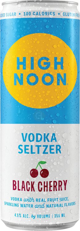 High Noon Black Cherry Vodka Seltzer 12OZ - Beer, Homebrew