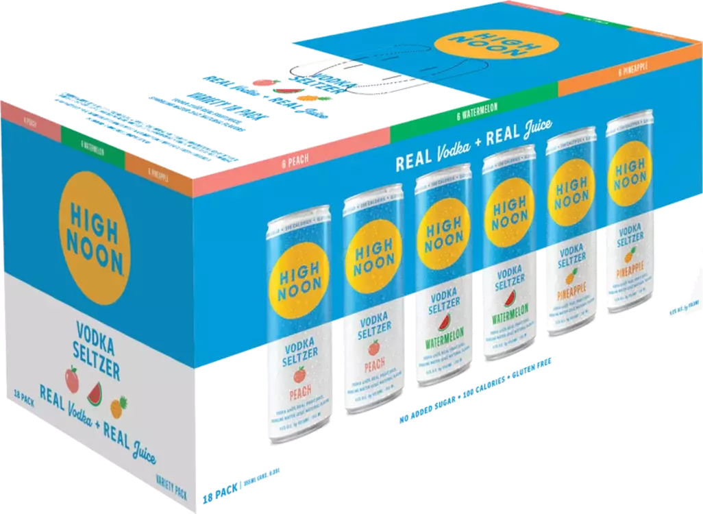 High Noon Vodka Hard Seltzer Variety Pack 18 - Hazel's Beverage
