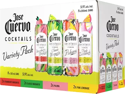 Jose Cuervo Sparkling Cocktails Variety Pack - Kindred Spirits